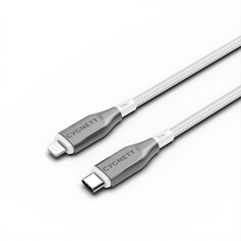 Cygnett CY4670PCCCL Armoured Lightning To USB-C Cable 2M (White)