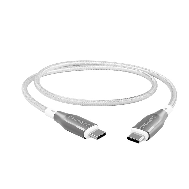 Cygnett CY4675PCTY Armoured 2.0 C to C Cable 1M (White)