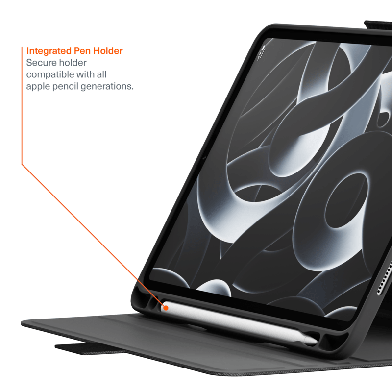 Cygnett CY4977TEKVI iPad Air 2024 & Pro 12.9 (2022) TekView Case (Black)