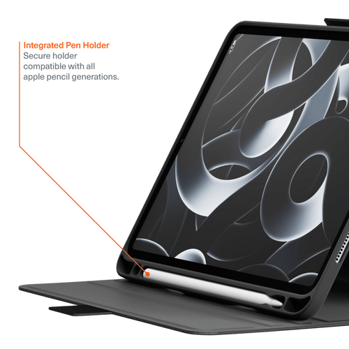 Cygnett CY4977TEKVI iPad Air 2024 & Pro 12.9 (2022) TekView Case (Black)