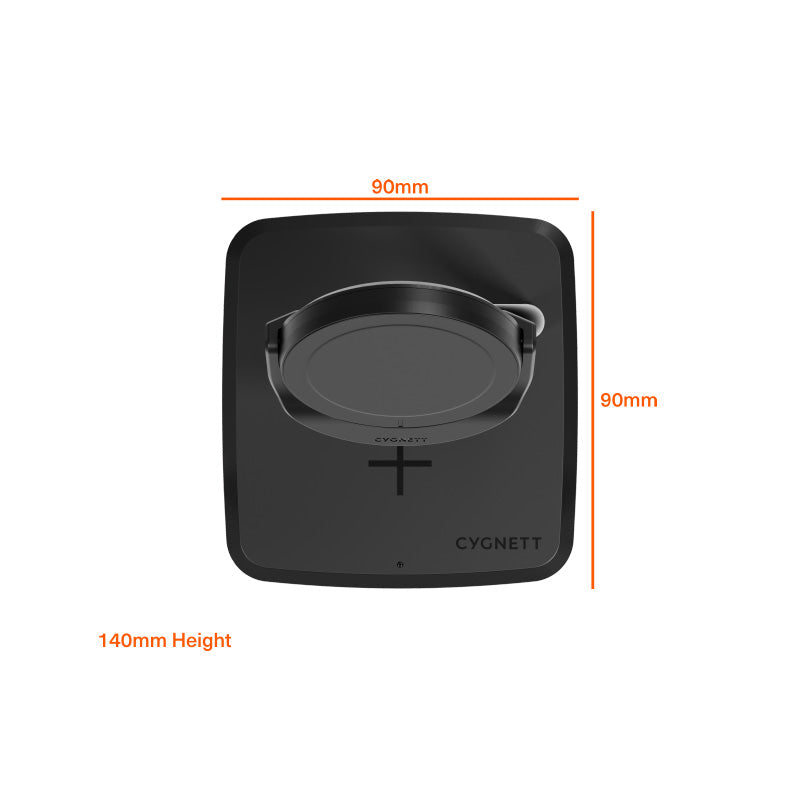 Cygnett CY5098BUNCP Qi2.0 2-In-1 Charge Base (Black)