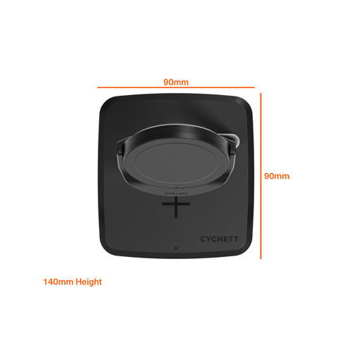 Cygnett CY5098BUNCP Qi2.0 2-In-1 Charge Base (Black)