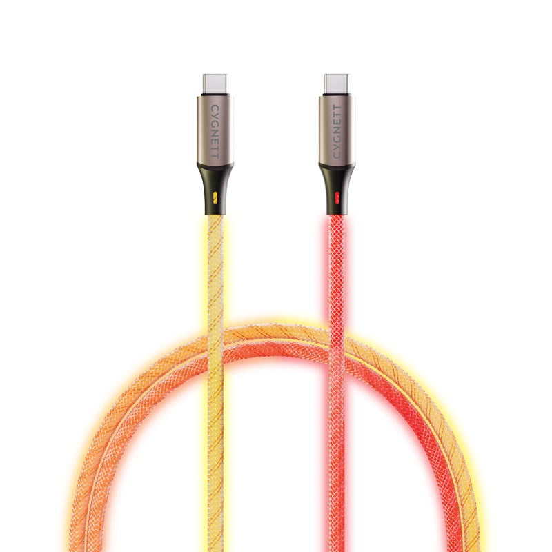 Cygnett CY5211 Illuminate USB-C to USB-C 1.2m Light Up Cable