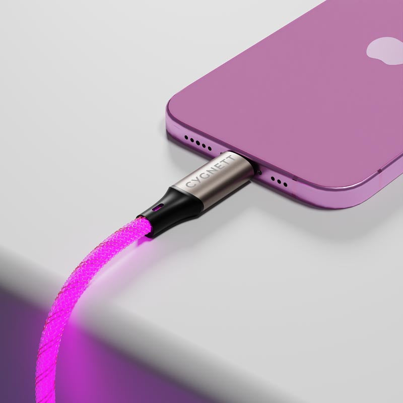 Cygnett CY5211 Illuminate USB-C to USB-C 1.2m Light Up Cable