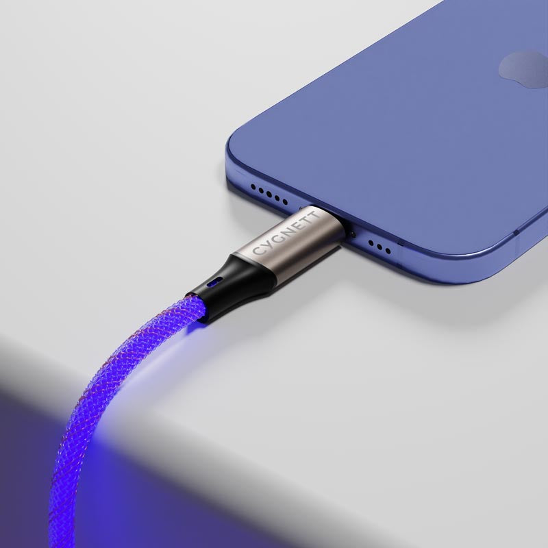 Cygnett CY5212 Illuminate USB-C to USB-A 1.2m Light Up Cable