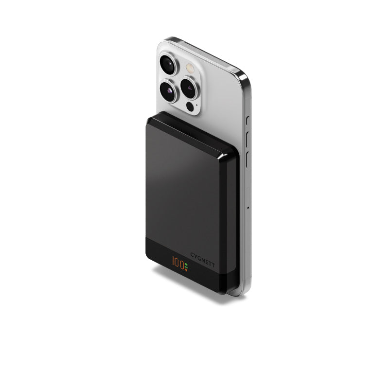Cygnett 10K Magslim Magnetic Wireless Power Bank (Black)