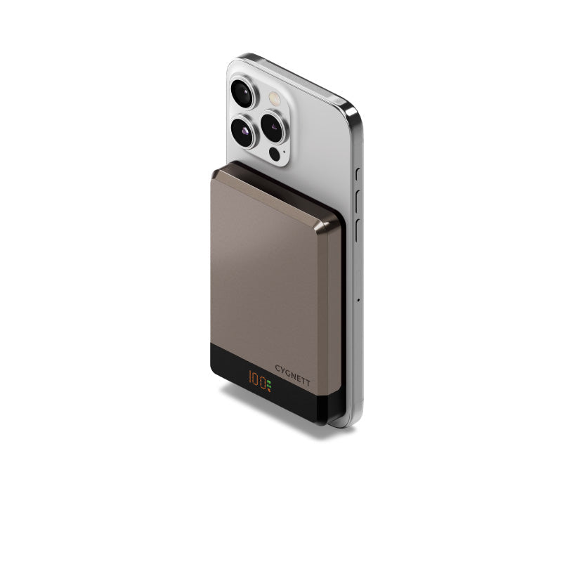 Cygnett 10K Magslim Magnetic Wireless Power Bank (Gold)