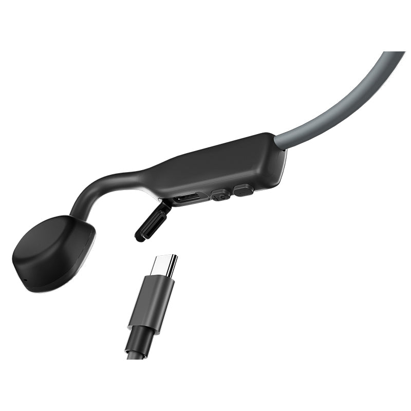 Shokz OpenMove Bone Conduction Open-Ear Headphones (Grey