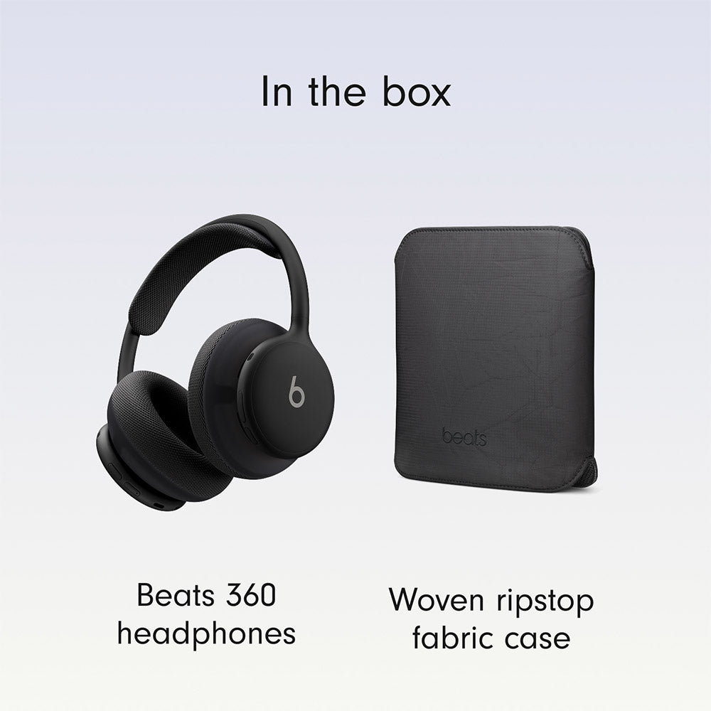 Beats 360 Over-Ear Headphones Black with Black Knit Cushions