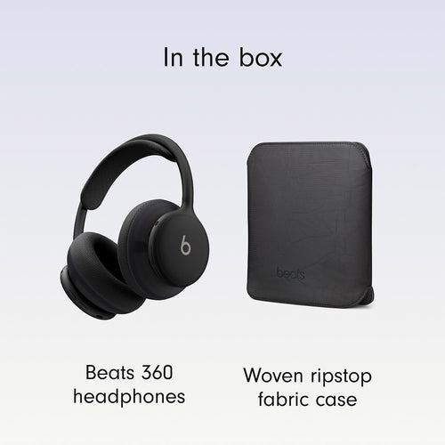 Beats 360 Over-Ear Headphones Black with Black Knit Cushions
