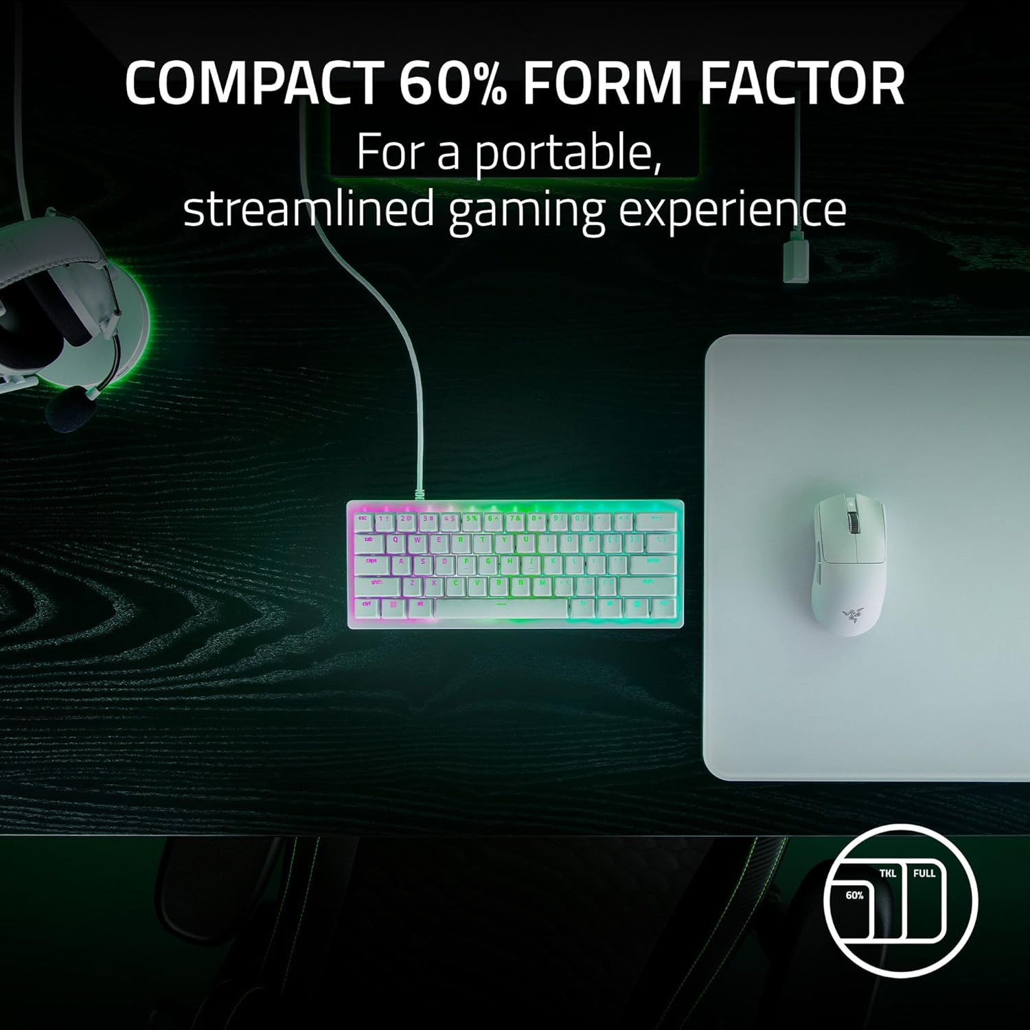 Razer Huntsman V3 Pro Mini Wired Gaming Keyboard (Black)