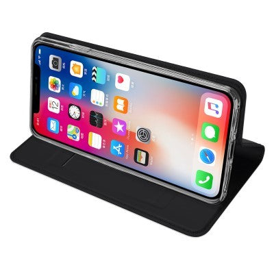 Dux Ducis Leather Case For iPhone XS Black