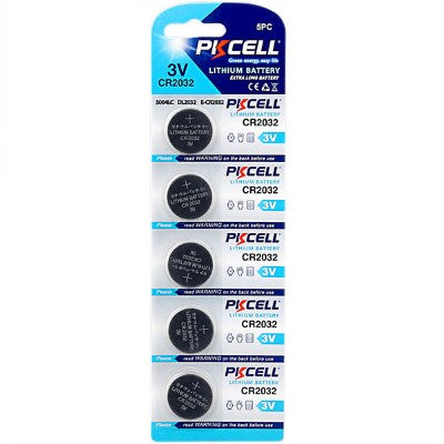 Pkcell CR2032 3V Lithium Manganese Battery 5 in 1
