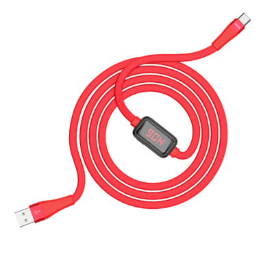 HOCO S4 USB A to Type-C Charging Cable 3A 1.2M (Red)