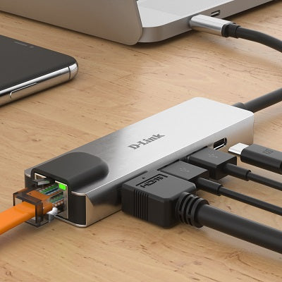 D-Link DUB-M520 5-in-1 USB-C Hub with HDMI/Ethernet and Power Delivery