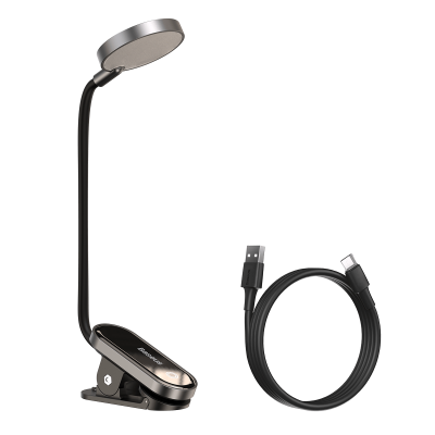 Baseus DGRAD-0G Comfort Reading Mini Clip Lamp (Dark Gray)