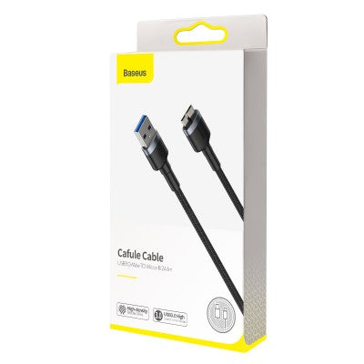 Baseus CADKLF-D0G Cafule Cable USB3.0 to Micro-B 2A 1m (Dark gray)