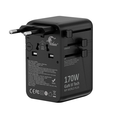 RedMonster World Plug GaN 170 PD170W Travel Adapter