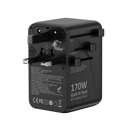 RedMonster World Plug GaN 170 PD170W Travel Adapter