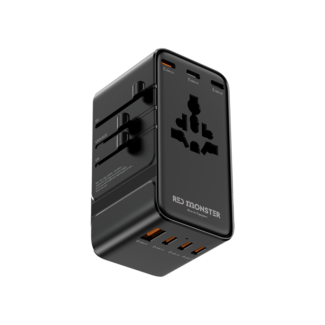 RedMonster World Plug GaN 205 PD 205W Travel Adapter