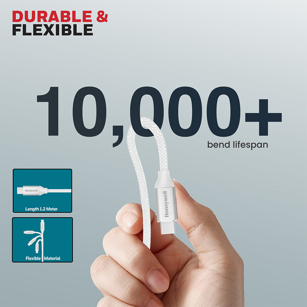 Honeywell USB C to USB C Cable USB 3.1 1.2M (White)