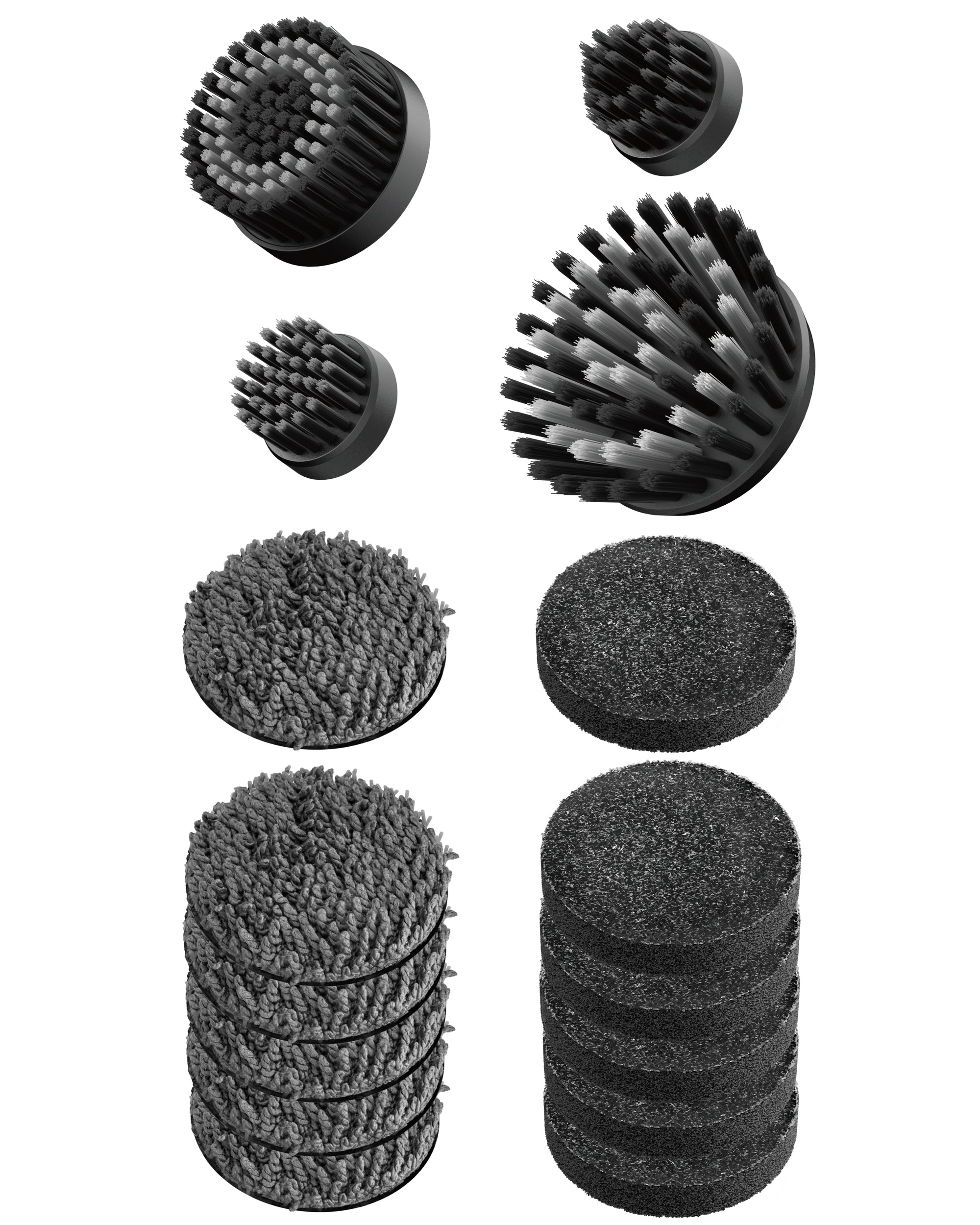 HOTO HOE0023GL Wand 16-Piece Brush Head Variety Kit