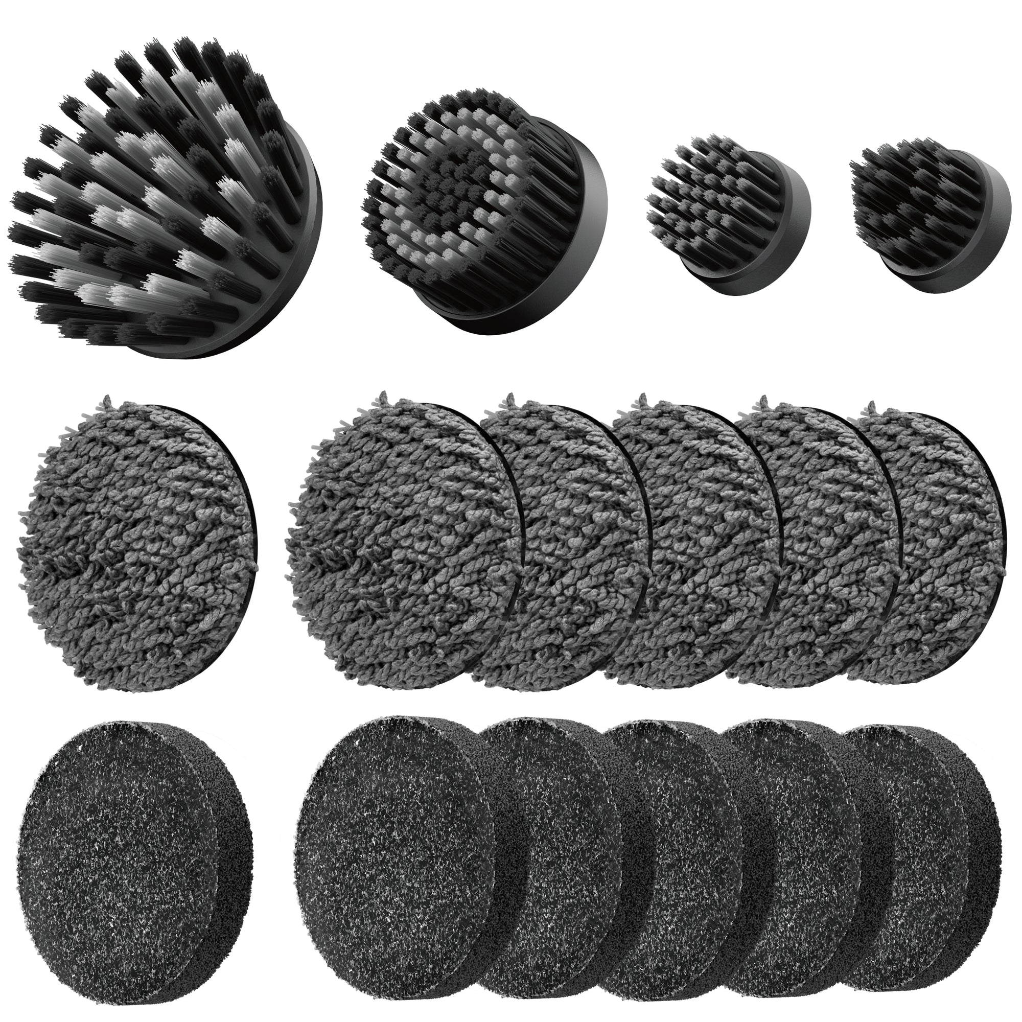 HOTO HOE0023GL Wand 16-Piece Brush Head Variety Kit