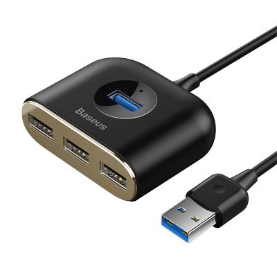 Baseus CAHUB-AY01 4 in 1 USB HUB Adapter 1m (Black)