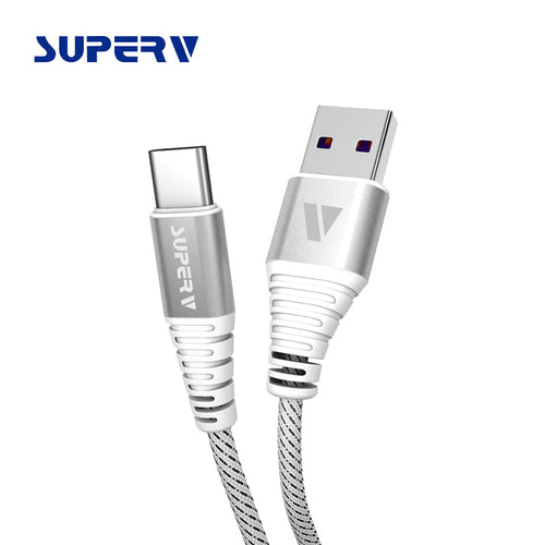 SuperV CD20-WH QC USB2.0 Type-C Cable 20cm (White)