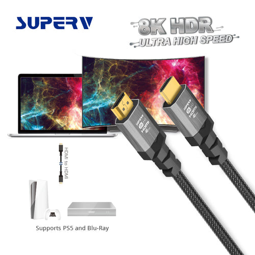 SuperV H8K100 8K 1M Ultra High Speed HDMI Cable