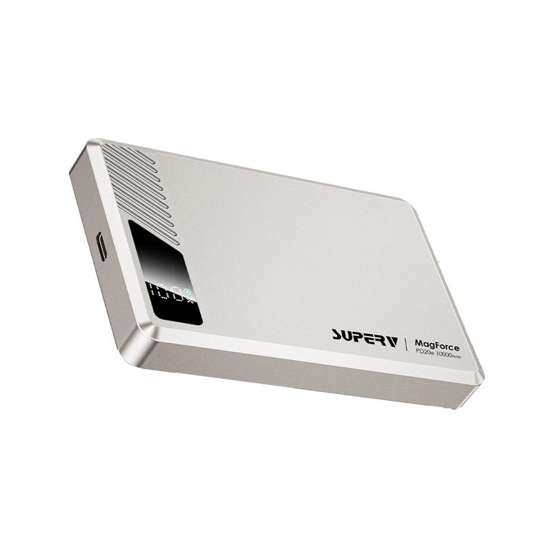 SuperV Power42 10000mAh Wireless Power Bank with Digital Display
