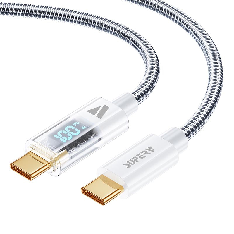 SuperV RT4-100-WH C to C Digital Display Cable 1M (White)