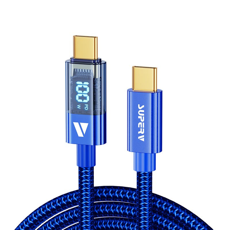 SuperV RT4-100-BL C to C Digital Display Cable 1M (Blue)