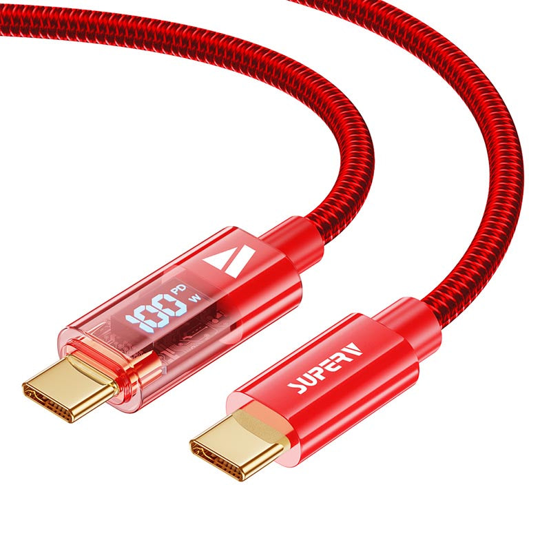 SuperV RT4-100-RD C to C Digital Display Cable 1M (Red)