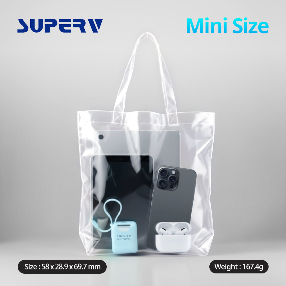SuperV Power15 10000mAh CCC Power Bank (Black)