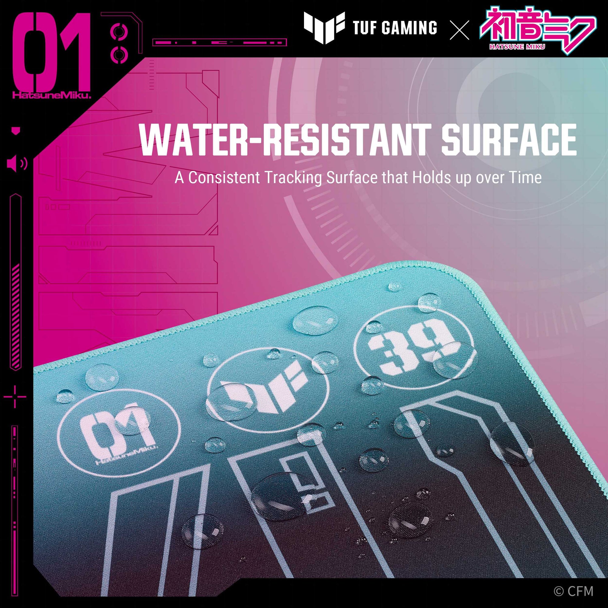 Asus-TUF Gaming P1 Mouse Mat Miku