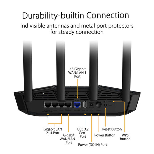 [Challenger Exclusive] Asus TUF Gaming BE3600 Wi-Fi 7 Dual Band Gaming Router