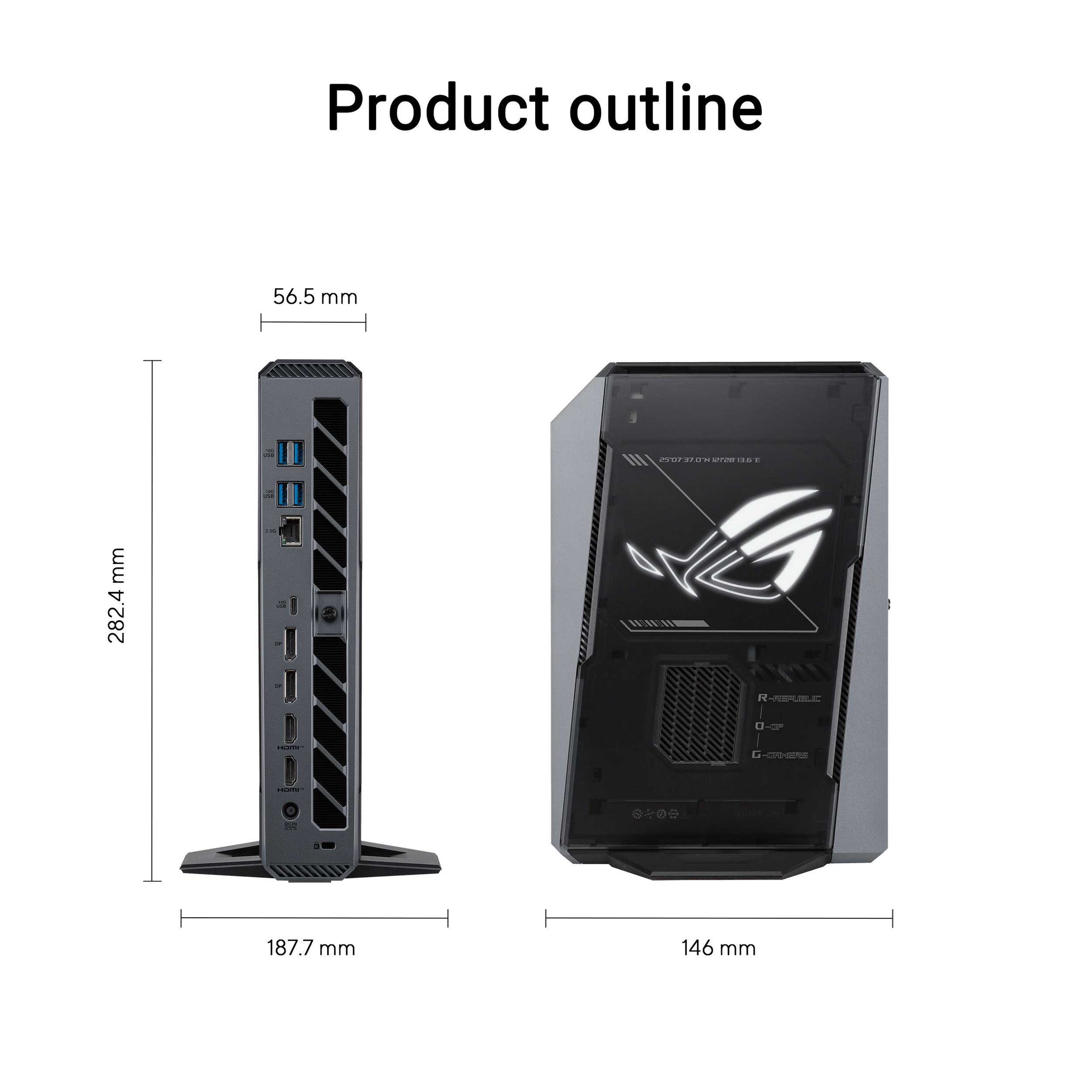 Asus NUC ROG GR70 Mini PC GR70-N90038AN - R9 9955HX3D 32GB 1TB RTX5070