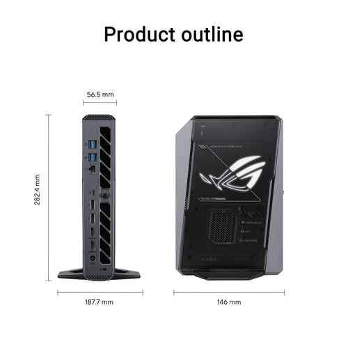 Asus NUC ROG GR70 Mini PC GR70-N90038AN - R9 9955HX3D 32GB 1TB RTX5070