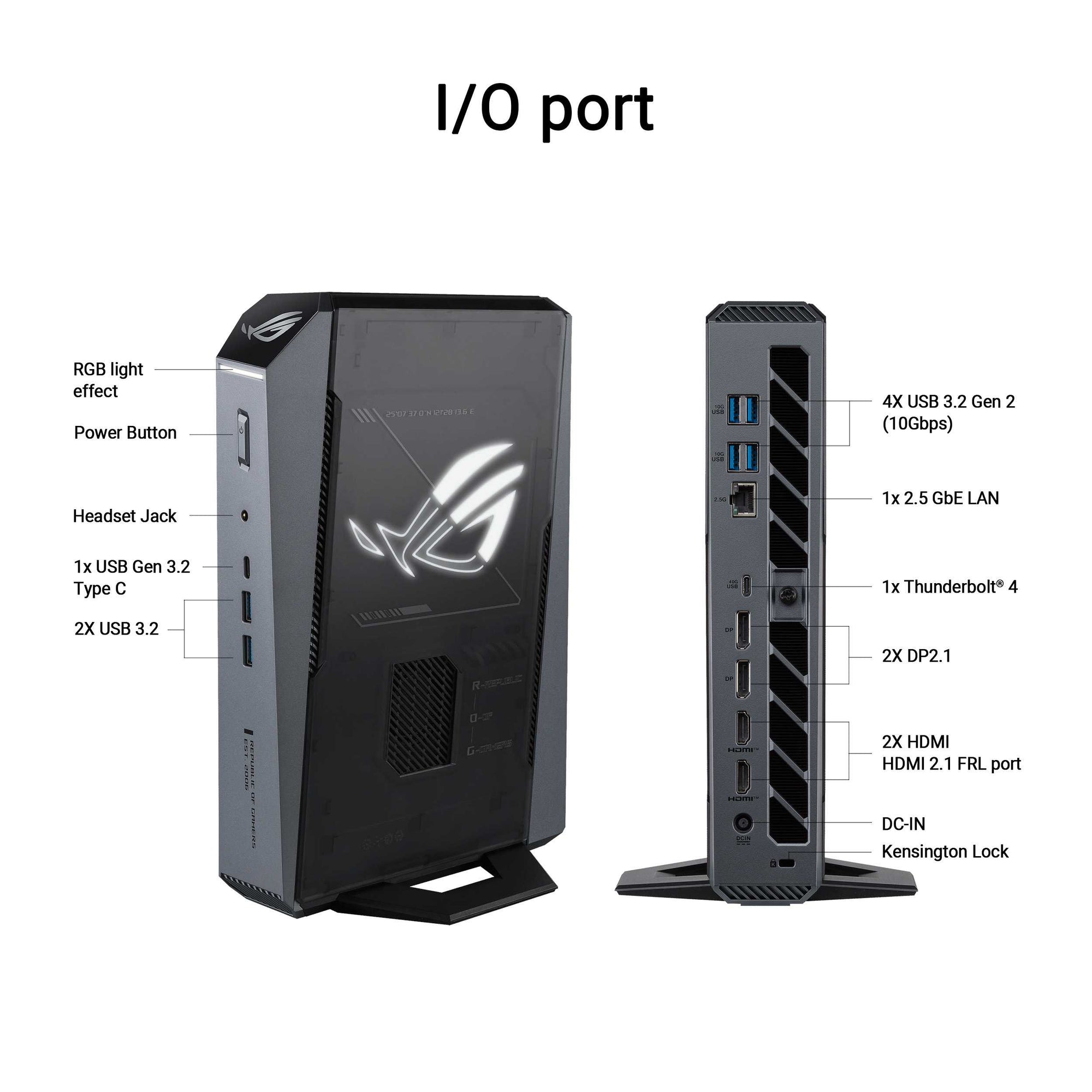 Asus NUC ROG GR70 Mini PC GR70-N90038AN - R9 9955HX3D 32GB 1TB RTX5070