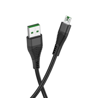 HOCO U53 4A Flash Micro Charging Cable (Black)