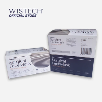 Wistech UVMASK 3-Ply Surgical Mask 50pcs/box (White)