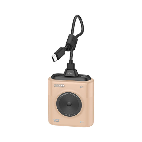 VCE VE-PD29 PD20W 10000mAh Mini Wireless Power Bank (Brown)