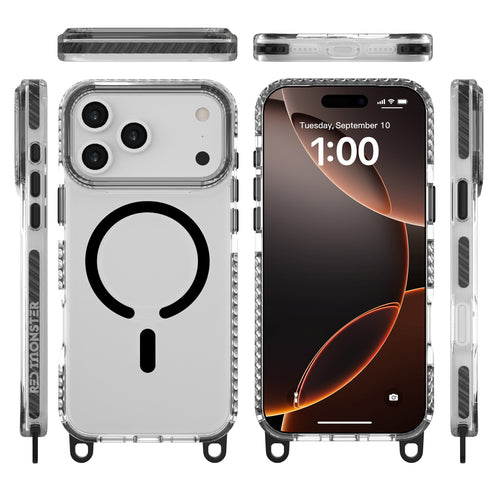 Redmonster iPhone 17 Pro Max 6.9 (2025) Gassan M Strap Black