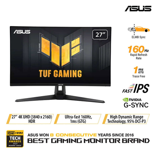 Asus TUF Gaming VG27UQ1A - 27 UHD Fast IPS 160Hz Gaming Monitor