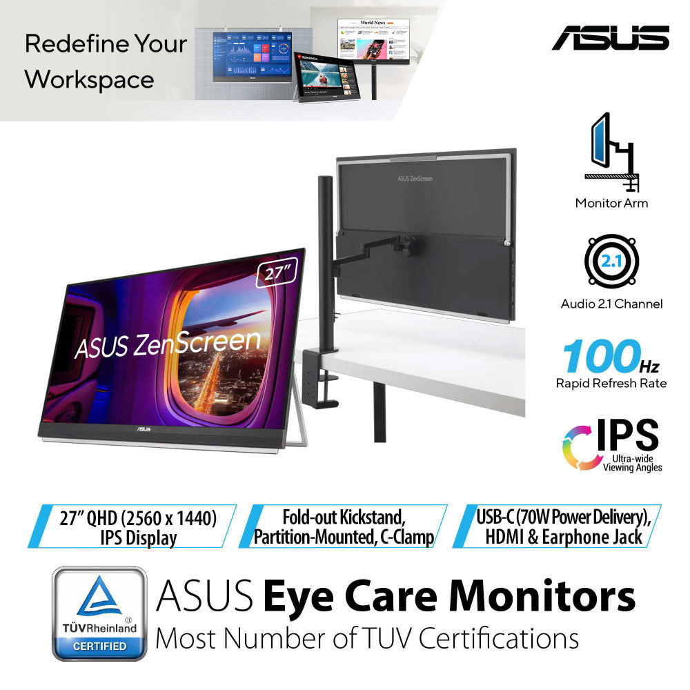Asus ZenScreen MB27ACF - 27