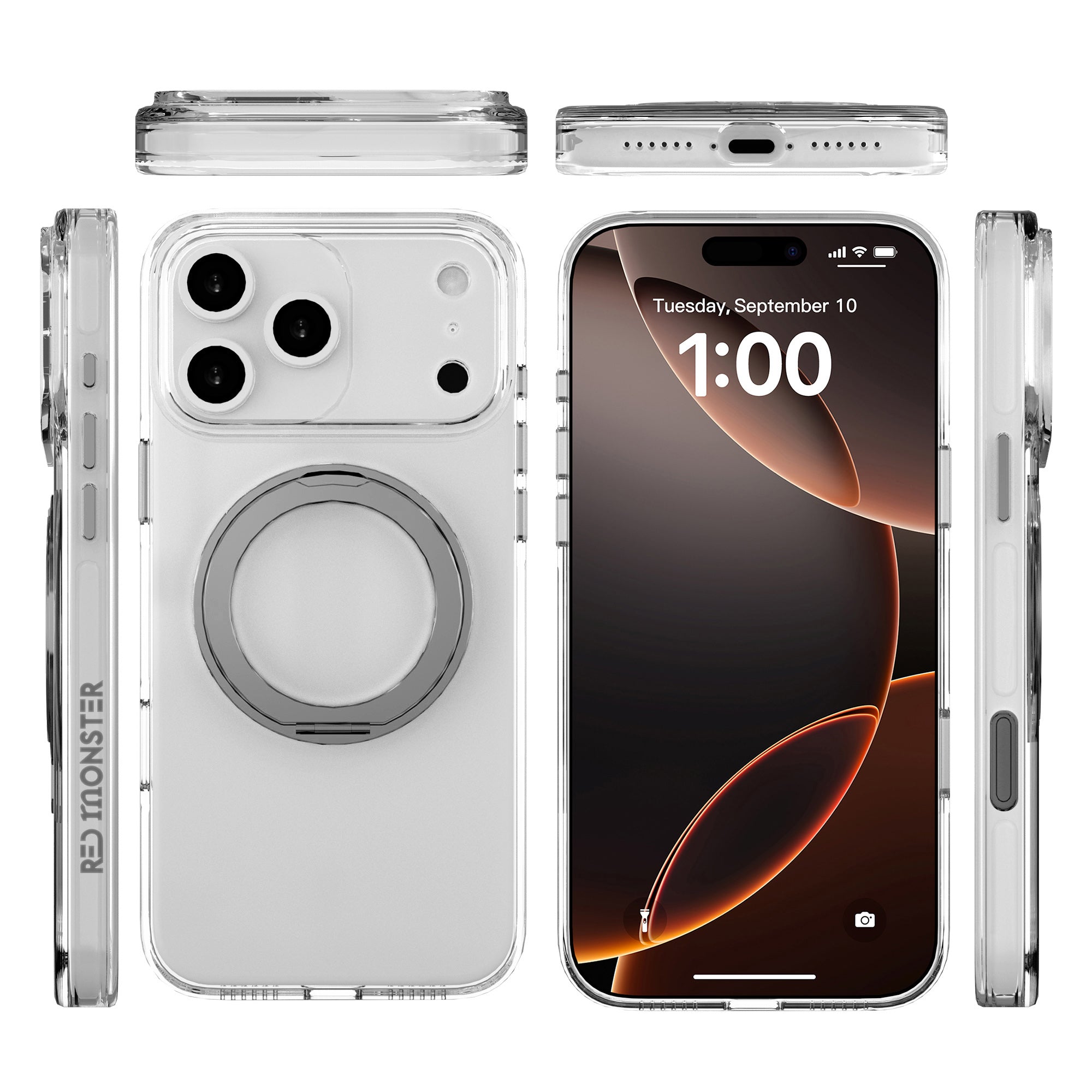 Redmonster iPhone 17 Pro Max 6.9 (2025) Gassan M 360 Gun Metal