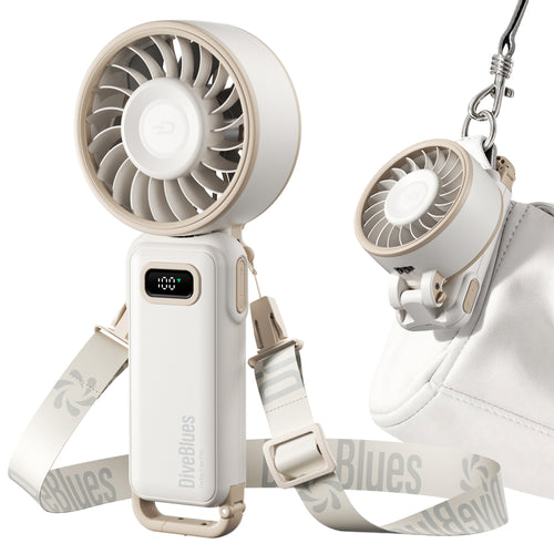 DiveBlues D6036-12PACK#1 Fanzy Handheld Fan White