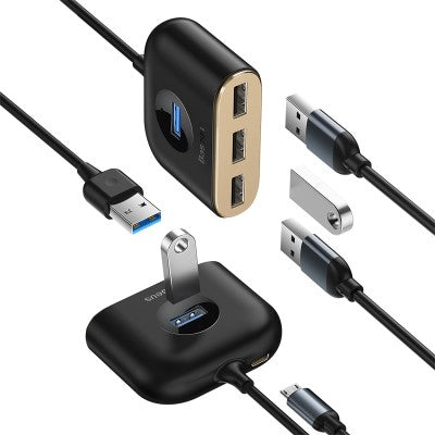 Baseus CAHUB-AY01 4 in 1 USB HUB Adapter 1m (Black)