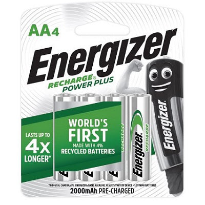 Energizer Power plus NH15 BP4 2000mAH Rechargeable Batteries  (4pcs)